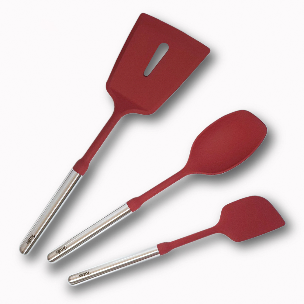 휘슬러 실리콘 조리도구 세트 에센 3종 뒤집개 볶음스푼 스파츌라