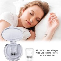 Pc 자기 Anti Snoring 장치 실리콘 Snore Stopper 코 클립 트레이