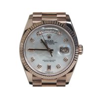 Rolex(로렉스) 128235 10포인트 다이아 자개판 로즈골드 금통 데이데이트36MM 시계(광주상무점)