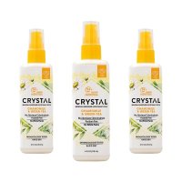 CRYSTAL 크리스탈 데오드란트 스프레이 카모마일 그린티 118ml 3팩