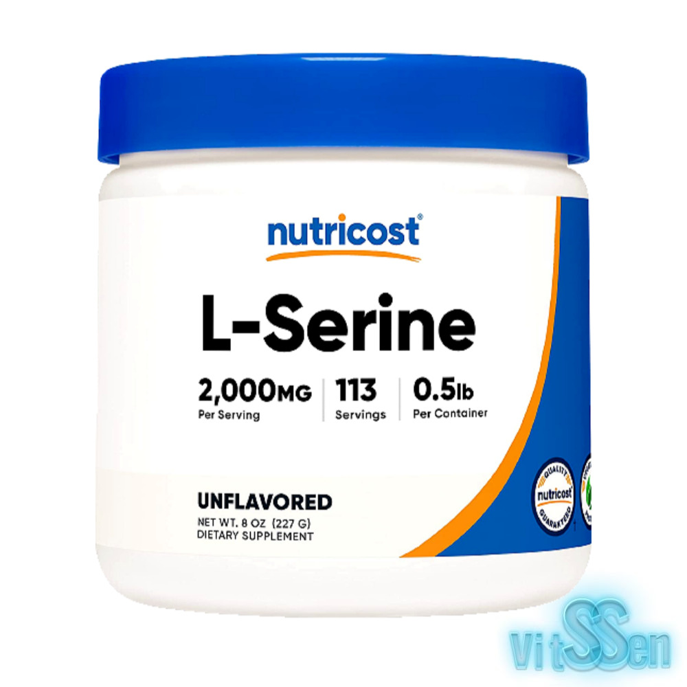 뉴트리코스트 엘<b>세린</b> <b>L</b> <b>세린</b> 파우더 2000mg 227g 113서빙