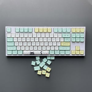 불량 고양이 키캡 XDA 프로파일 PBT 염료승화 키캡 131키