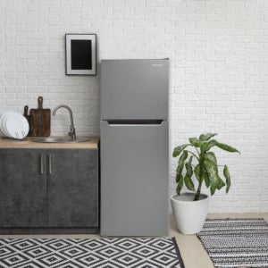 [N희망일배송] 캐리어 138L 메탈실버 2도어 소형 일반냉장고 KRDT138SEM1