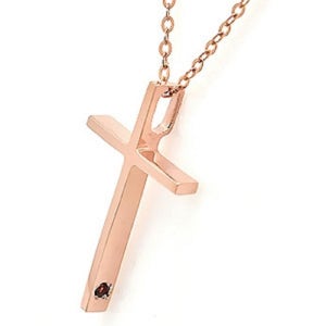 14k 18k 십자가목걸이 탄생석목걸이 크로스포우먼