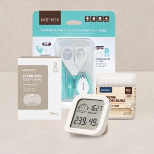 마더케이 출산 위생 FULL패키지 (네일케어4종+면봉300P+온습도계+구강티슈55P)