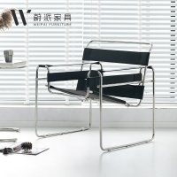 독특한 디자인 의자 WASSILY CHAIR 디자이너 스테레스 스틸 안락 레트로 스타일