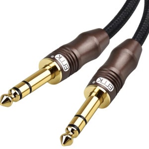 오디오 스테레오케이블 55잭 6.35mm TRS 스피커 앰프 일렉기타 케이블 2M