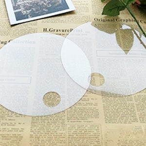 무지 투명 부채 캘리그라피 토퍼 유치원 부채 만들기 낱개