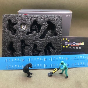 1:43 AMERICAN DIORAMA F1 레이싱 메르세데스벤츠 팀 스태프 인물 피규어 세트