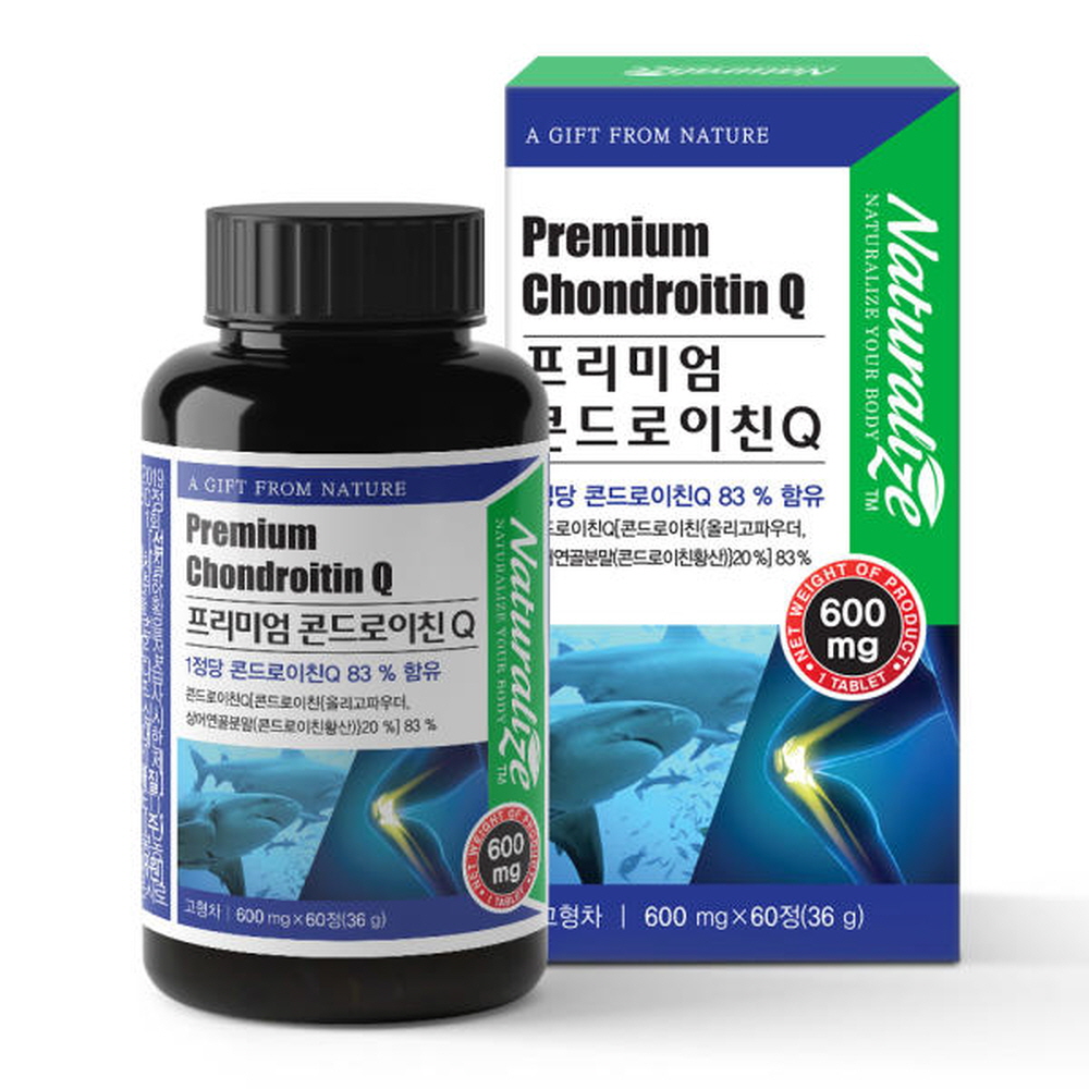 네추럴라이즈 프리미엄 콘드로이친Q 60정 상어연골 어골칼슘