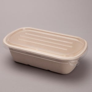 친환경 펄프 사각용기[RC1000] 1000ml (크라프트) 500개 세트
