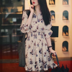 로로스키니 여성 여름 쉬폰 원피스 봄 가을 꽃무늬 플라워 린넨 데일리 20 30대