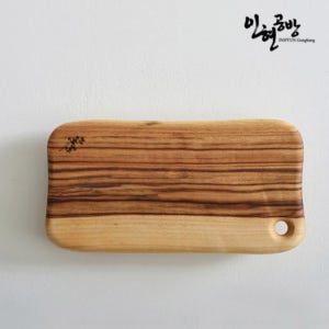 인현공방 호주 캄포나무 라운드 통원목 나무도마S (IHB-CRS)