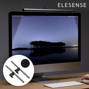 엘레센스 LED 모니터 조명 라이트바 듀얼 모니터 스탠드 무선 리모컨 E1129
