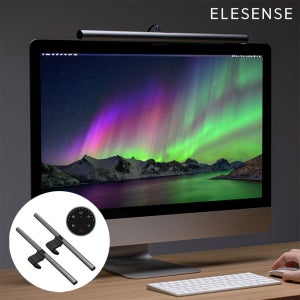 엘레센스 LED 모니터 조명 라이트바 무선리모컨 듀얼 모니터 스탠드 램프 E1129