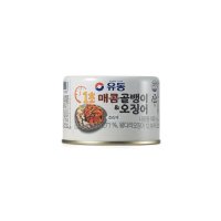 유동 1초 매콤 골뱅이 & 오징어 통조림 140g, 1개