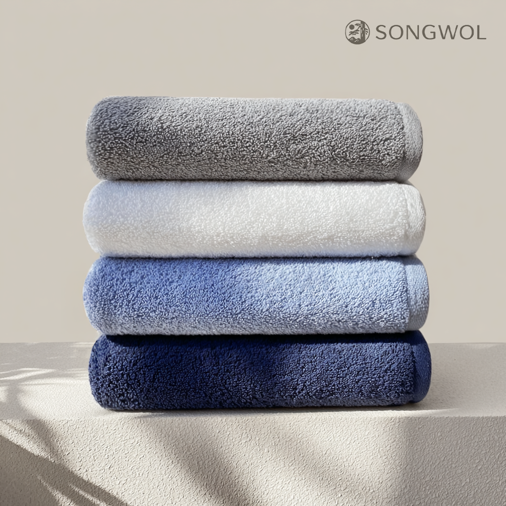 송월 타올 답례품 칠순 수건 소량 제작 40수 답례 타월 돌 자수 항균코마 180g