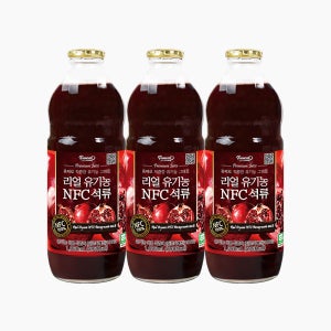 퍼니트 이상우 NFC 유기농 석류 주스 착즙 원액 1000ml, 3개