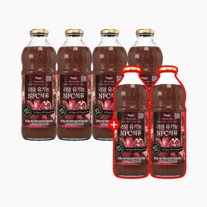 [4+2] 퍼니트 NFC 유기농 석류즙 착즙 주스 원액 1000ml, 6개