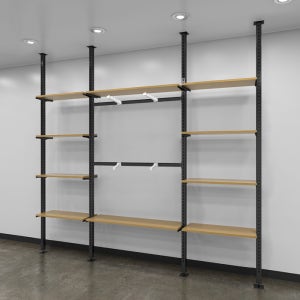 천장형 사각 폴행거 혼합세트 2.4M 3열P2S10 400x1200