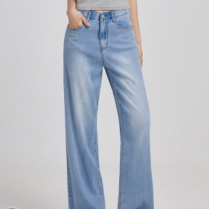 (여름찐스판2탄) 아이스 밴딩 와이드 데님 청바지