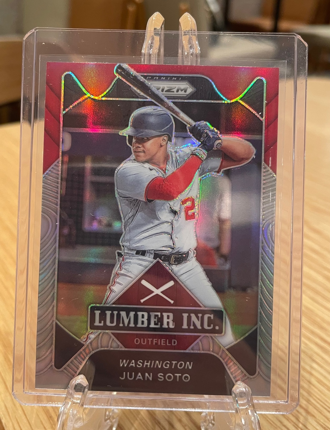 2021 파니니 프리즘 후안 소토 인서트 실버 프리즘 카드 (Panini Prizm Juan Soto Lumber Inc. Silver Prizm)