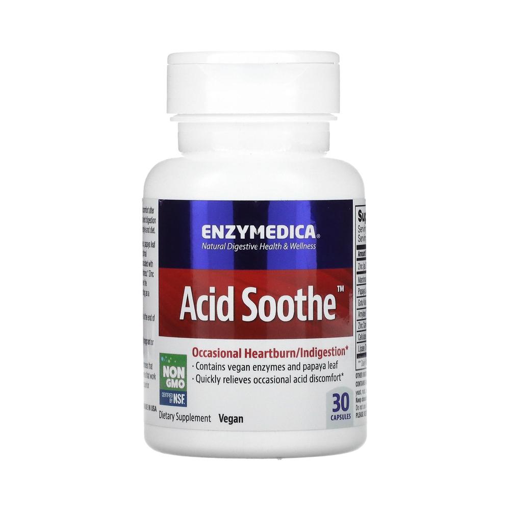 <b>엔자이메디카</b> Acid Soothe 30캡슐 3병 애시드 수드 <b>아연</b> 카르노신