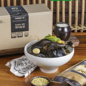 유기농 백봉오골계 삼계탕 백숙용 생닭 백숙재료포함, 1개