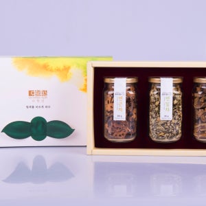 [다향연] 왕군자명인의 연근, 연잎, 작두콩 3구 선물세트
