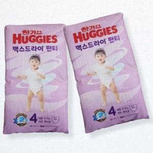 하기스 맥스드라이 팬티 4단계 2팩 여아