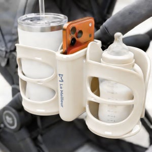 르메이어 흘림방지 2구 유모차 컵홀더 핸드폰 거치대