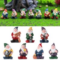 미니 모형 미니어처 mini garden gnomes dwarf 미니어처 요정 정원 동상 안뜰 elf figure resin micro landscape 야외 입상 장식