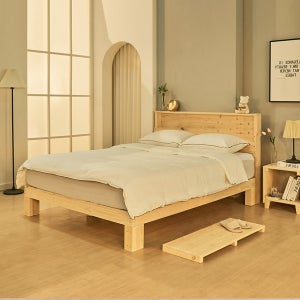 원룸 자취방 요양원 호텔 투룸 원목침대 조립식 편백나무 프레임 평상형 마루형 일반형 싱글