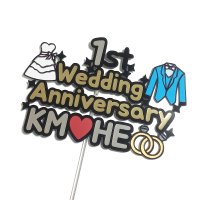 결혼기념일토퍼 1주년 5주년 10주년 20주년 기념일 웨딩토퍼