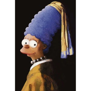 심슨 빈센트 반고흐 패러디 포스터 소량제작 소량인쇄