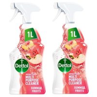 영국 Dettol 데톨 향균 다목적 세정제 세제 클리너 스프레이 후르츠 1L 2팩