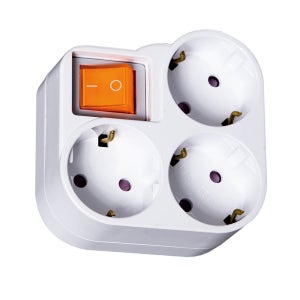 대기전력 차단 사각3구 멀티탭 멀티콘센트 돼지코 3구형 절전 콘센트 전기절약