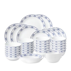 코렐 프렌치 도일리 한국형 10인 40P 원형 홈세트 / 접시세트 집들이선물추천 신혼그릇 예쁜 10인식기 혼수