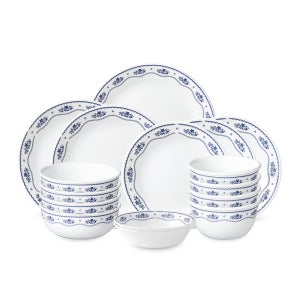 코렐 프렌치 도일리 한국형 4인 16P 원형 홈세트 / 접시세트 집들이선물추천 신혼그릇 예쁜 4인식기 혼수