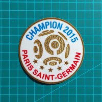 893 (플)2015 프랑스 리그1 LIGUE 1 챔피언 PSG 8.0 ㎝ x 8.0 ㎝ 패치 와펜 로고 엠블럼 마킹 스티커 열부착