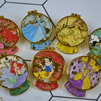 디즈니 프린세스 워터볼 경첩뱃지/Disney Princess Waterball pin Badge