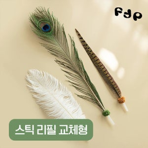 고양이 낚시대 리필 장난감 꿩 깃털