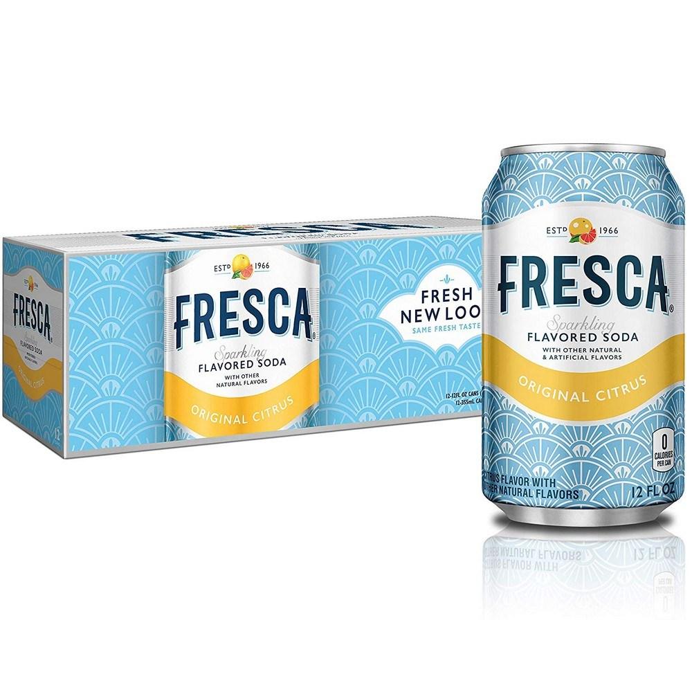 Fresca 프레스카 아이스티 오리지날 12oz(355ml) 12캔 Iced Tea Citrus