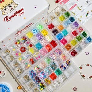 시그니처 비즈 공예 재료 세트 팔찌 반지 목걸이 키링 만들기