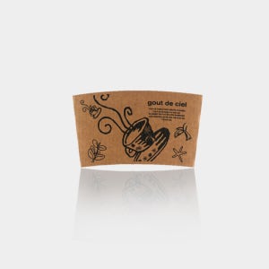 테이크아웃 커피홀더 360/480/600ml(12/16/20온스) 홀더(커피잔 갈색) 1000개