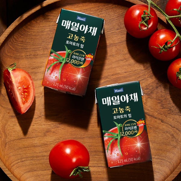 [리뉴얼] 매일야채 고농축 토마토의 힘 125ml 24팩 [새벽배송]