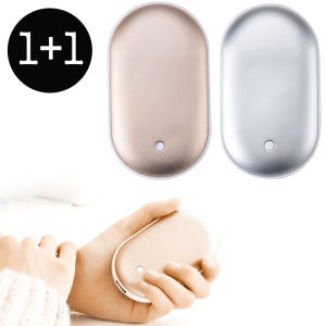 1+1 휴대용 충전식 양면 손난로 보조배터리 3000mah USB 전기 전자 핫팩