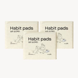 (3개/60매) 놀로 습관패드 강아지 애견 초강력 흡수력 무향 두꺼운 설채현 배변패드 대형 20매