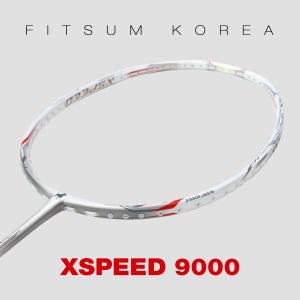 핏섬 엑스스피드 9000 선수용 올라운드형 배드민턴 라켓 XSPEED 민턴로그