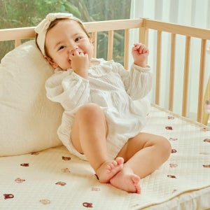 아가짱 신생아 논슬립 방수요 방수패드 곰돌이 M (미듐)